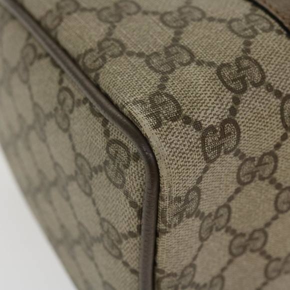 GUCCI GG Canvas Web Sherry Line Hand Bag Beige Red Green 98 02 006 Auth ki2795 - Picture 14 of 16